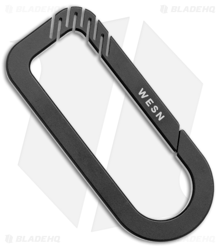 Wesn Goods CB Carabiner - Titanium (Blacked Out )