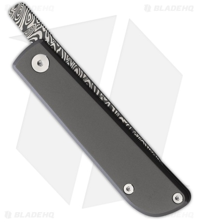 Wesn Goods Samla Friction Folder Knife Titanium (2.45" Damascus)