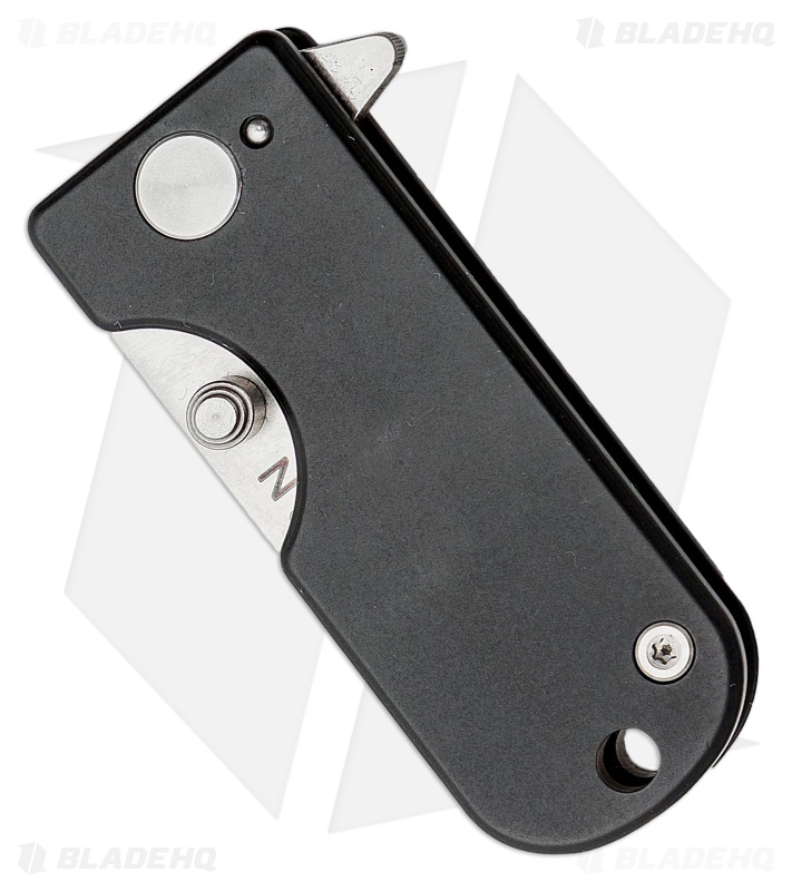 Wesn Goods Microblade Frame Lock Knife Matte Black Titanium (1.5" Satin)