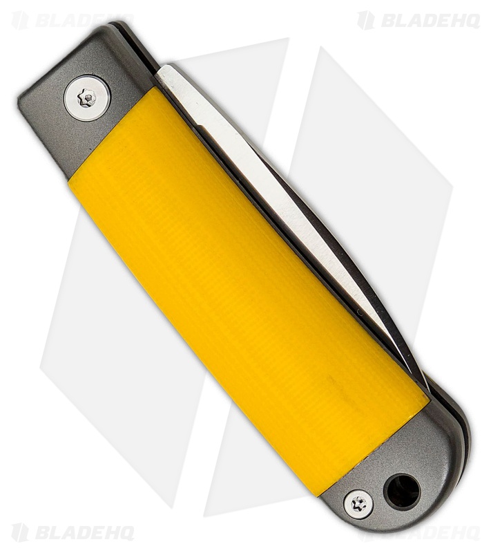Wesn Goods The Henry Slip Joint Knife Mustard Yellow G-10