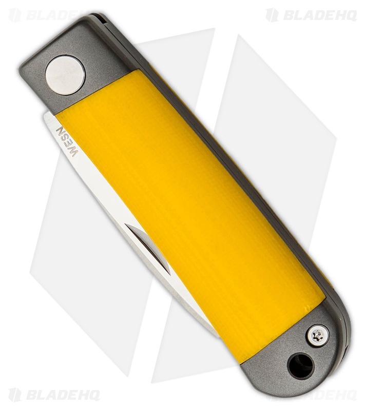 Wesn Goods The Henry Slip Joint Knife Mustard Yellow G-10