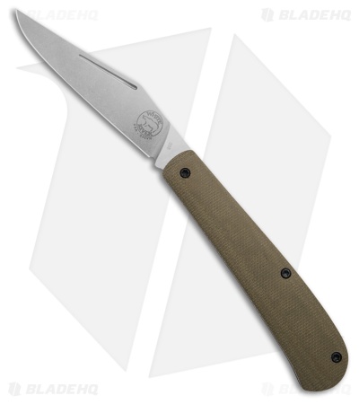 White River Trailhead Trapper Olive Drab Micarta (3.1"SW)