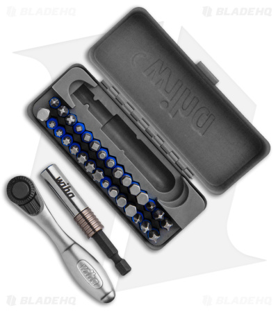Wiha Tools GoBox Rachet & Impact Bit Set Terminator Blue - 32 Piece 