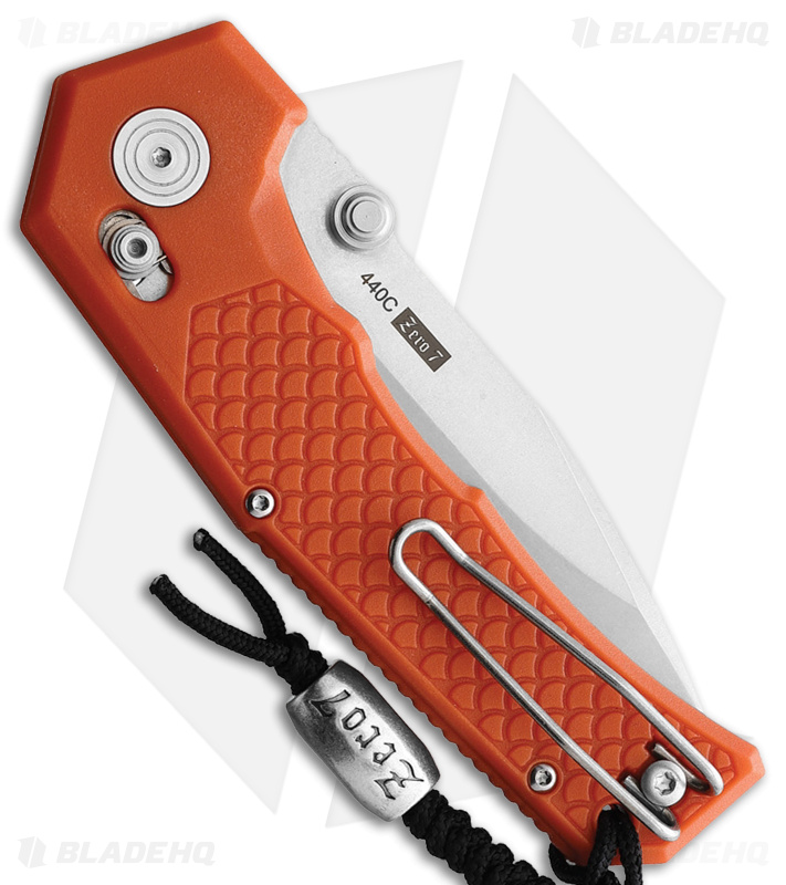 Willumsen Copenhagen Zero7 Cross Bar Knife Orange GFN (3.5" Stonewash)