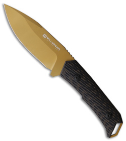 Willumsen Copenhagen Despot Fixed Blade Black G-10 (4.5" Tan)