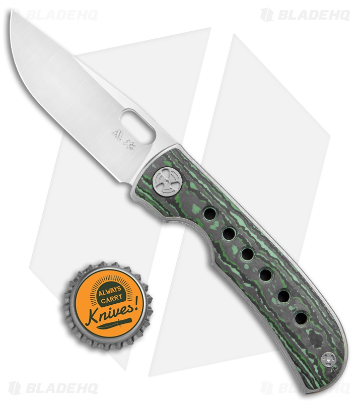 WingManEDC MTNT Mach 3 | Frame Lock Knife | Ti/Green - Blade HQ