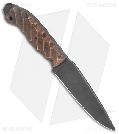 Winkler Knives Drop Point Crusher Fixed Blade Sculpted Maple (5.25" Caswell)