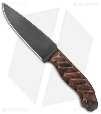 Winkler Knives Drop Point Crusher Fixed Blade Sculpted Maple (5.25" Caswell)