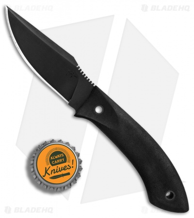 Winkler Knives Everycarry Fixed Blade Knife Black Rubber (3.25" Black)