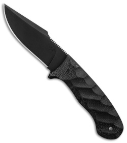 Winkler Knives Jaeger Fixed Blade Knife Black Micarta (3.75" Black) 