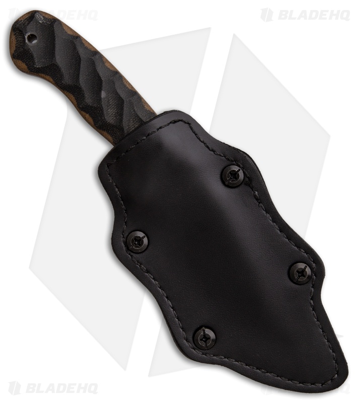Winkler Knives Jaeger Fixed Blade Knife WASP Micarta (3.75" Black) 