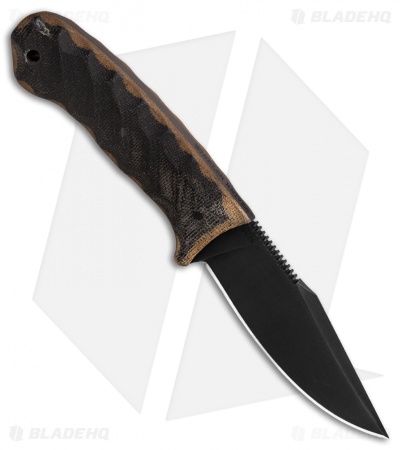 Winkler Knives Jaeger Fixed Blade Knife WASP Micarta (3.75" Black) 