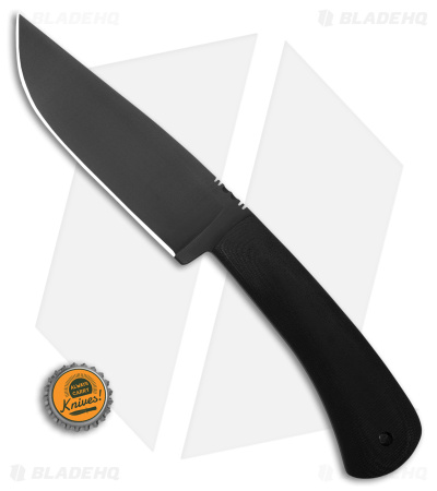 Winkler Knives Highland Hunter Fixed Blade Black Canvas Laminate (4.75" Caswell)