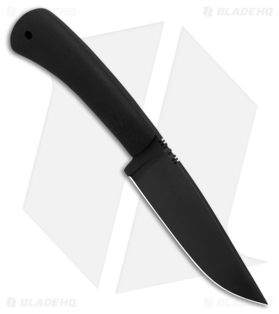 Winkler Knives Highland Hunter Fixed Blade Black Canvas Laminate (4.75" Caswell)