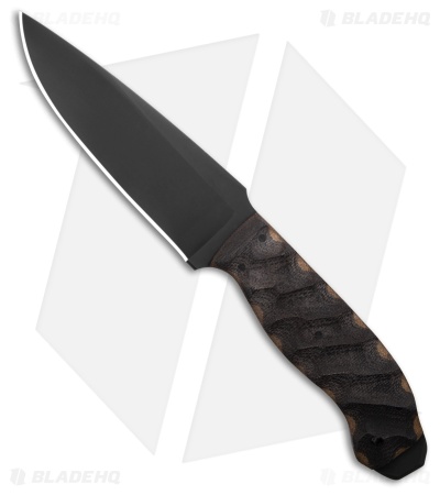 Winkler Knives Spike Fixed Blade Knife Black/Brown Micarta