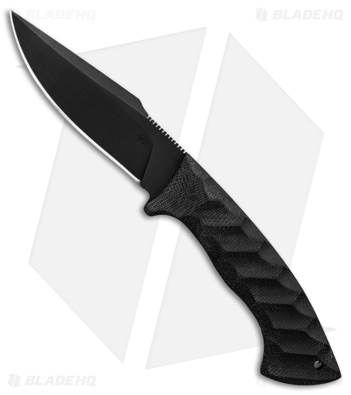 Winkler Knives Pathfinder Fixed Blade Knife Black Micarta (4.75" Black)