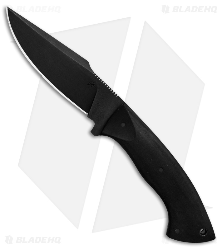 Winkler Knives Pathfinder Fixed Blade Knife Black Rubber (4.75" Black)