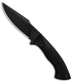 Winkler Knives Pathfinder Fixed Blade Knife Black Rubber (4.75" Black)