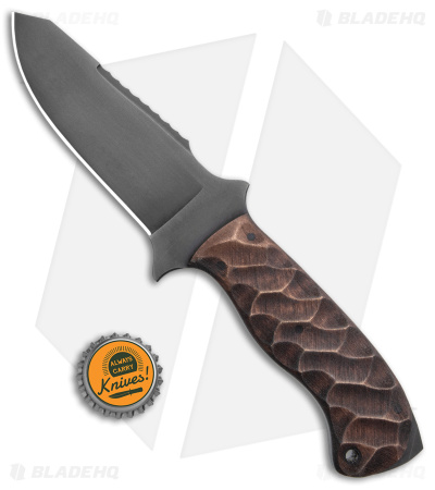 Winkler Utility Crusher Fixed Blade Knife Sculpted Maple (4.75" Black) WK046