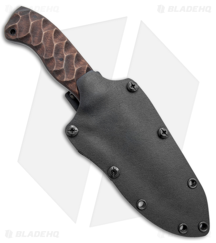 Winkler Utility Crusher Fixed Blade Knife Sculpted Maple (4.75" Black) WK046