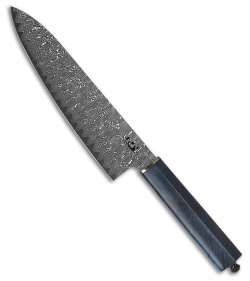 Xin Cutlery XinCraft 8&quot; Chef's Kitchen Knife Blue Stabilized Spalted Maple Wood | 152475