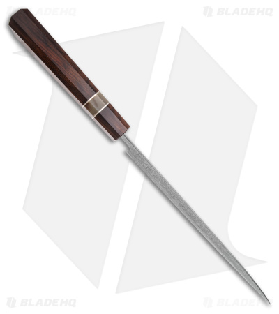 Xin Cutlery Octagonal 9" Chef's Knife Rosewood/Buffalo Horn Dam. Acid Etch
