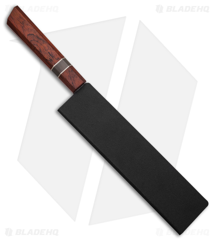 Xin Cutlery Octagonal 7" Santoku Knife Rosewood/Buffalo Horn Dam. Mirror