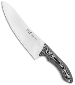 Xin Cutlery XinCross 8" Tactical Chef Knife Black/White G-10 (Satin)