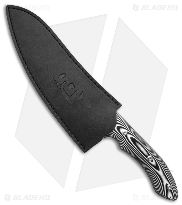 Xin Cutlery XinCross 8" Tactical Chef Knife Black/White G-10 (Satin)