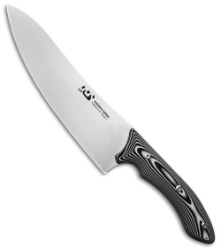 Xin Cutlery XinCross 8" Tactical Chef Knife Black/White G-10 (Stonewash)