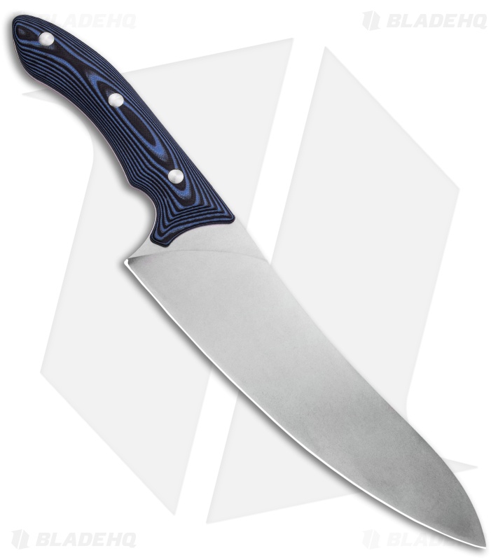 Xin Cutlery XinCross 8" Tactical Chef Knife Black/Blue G-10 (Stonewash)