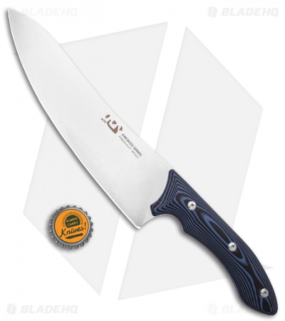 Xin Cutlery XinCross 8" Tactical Chef Knife Black/Blue G-10 (Stonewash)