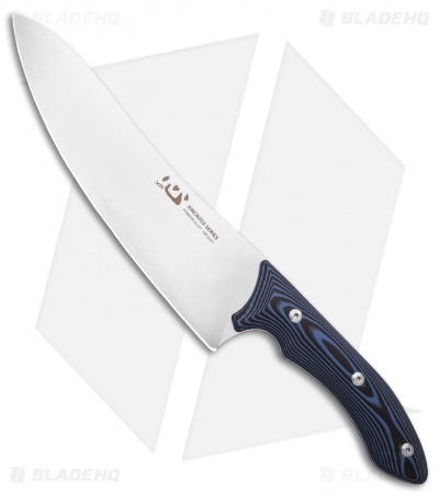 Xin Cutlery XinCross 8" Tactical Chef Knife Black/Blue G-10 (Stonewash)
