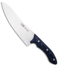 Xin Cutlery XinCross 8" Tactical Chef Knife Black/Blue G-10 (Satin)