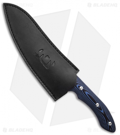 Xin Cutlery XinCross 8" Tactical Chef Knife Black/Blue G-10 (Satin)