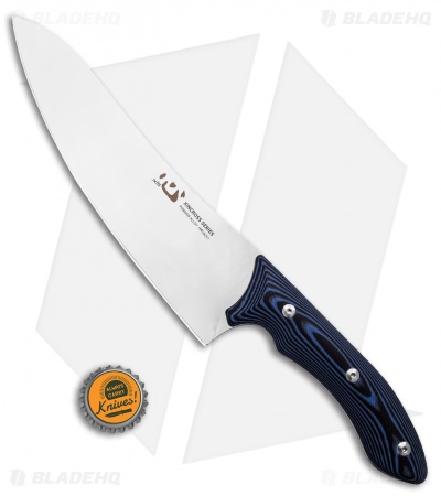 Xin Cutlery XinCross 8" Tactical Chef Knife Black/Blue G-10 (Satin)