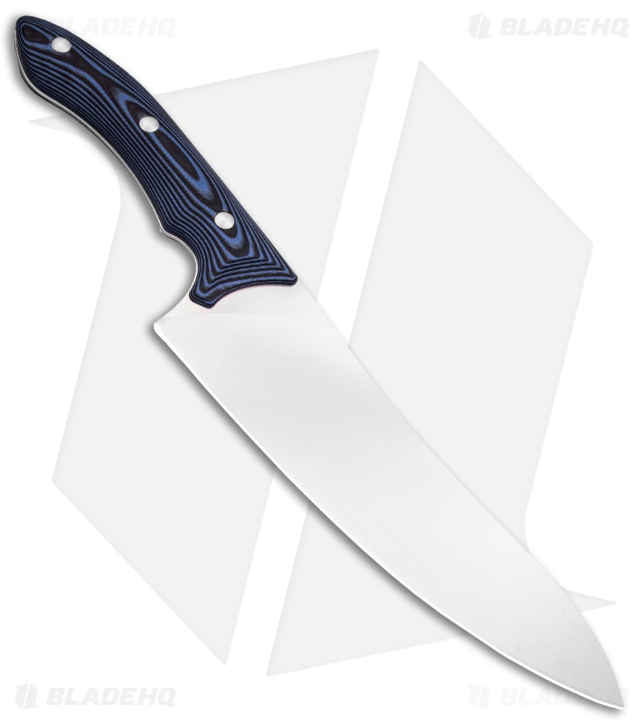Xin Cutlery XinCross 8" Tactical Chef Knife Black/Blue G-10 (Satin)