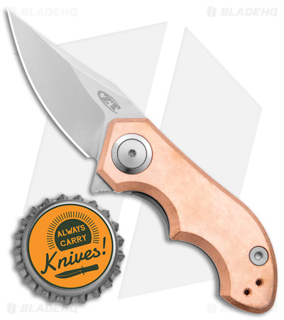 Zero Tolerance 0022CU Small Galyean Frame Lock Knife Copper (1.8" SW) ZT