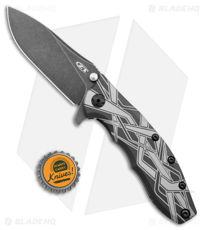 Zero Tolerance Hinderer 0562 Frame Lock Knife Black/Gray Ti (3.5" BW)