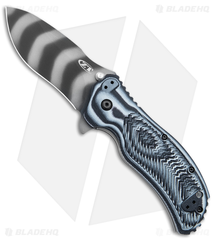 Zero Tolerance 0350 Assisted Open Knife Blue G-10 - Blade HQ