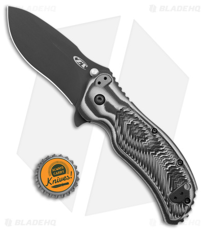 Zero Tolerance 0350 Assisted Opening Knife Black/Gray G-10 (3.25" Black)