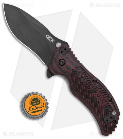 Zero Tolerance 0350 Assisted Opening Knife Black Cherry G-10 (3.25