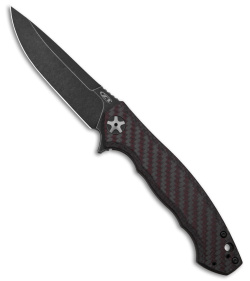 Zero Tolerance Large Sinkevich 0452 Frame Lock Knife Red CF (4.1" Black SW) 