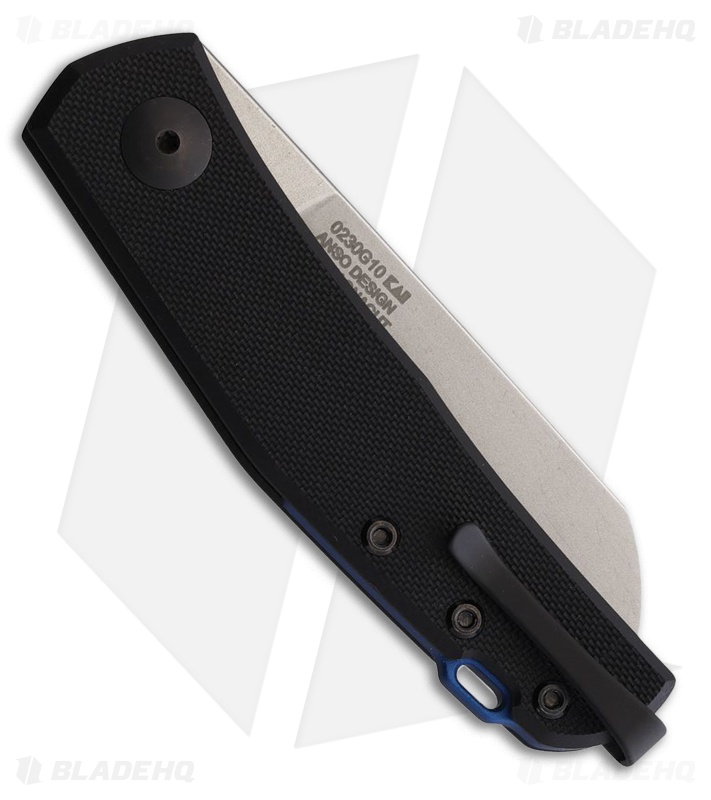 Zero Tolerance Anso 0230G10 Slip Joint Knife Black G-10 SW
