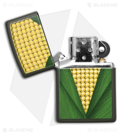 Zippo Huskxedo Corn Texture Print Green Matte Lighter
