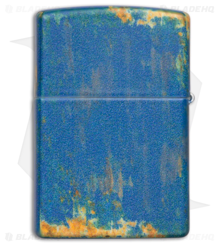 Zippo Blue Bunker Glow-In-The-Dark Lighter 