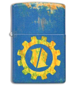 Zippo Blue Bunker Glow-In-The-Dark Lighter