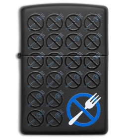 Zippo Zero Forks Black Lighter 49352-123340