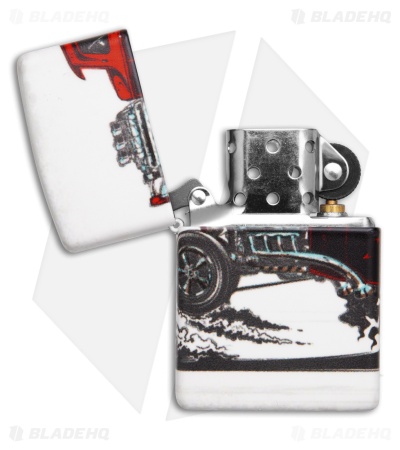 Zippo 49352 Hot Rod Design Aluminum Lighter - Blade HQ