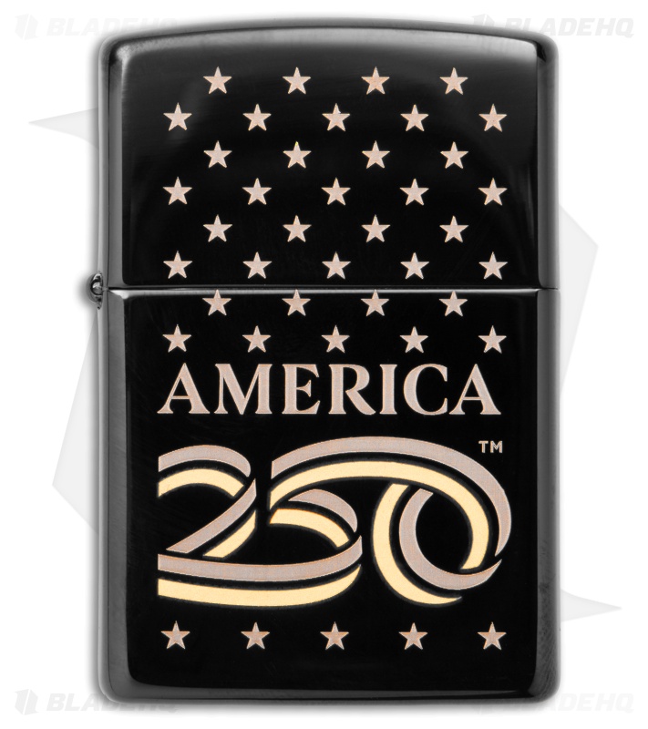 Zippo America 250th Anniversary Black Ice Lighter - Blade HQ